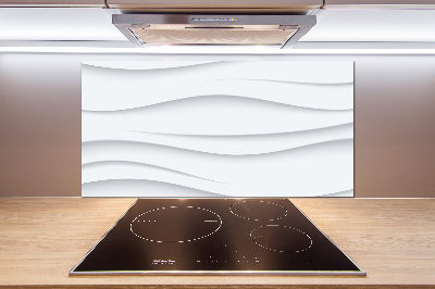 Glass splashback Wave abstraction