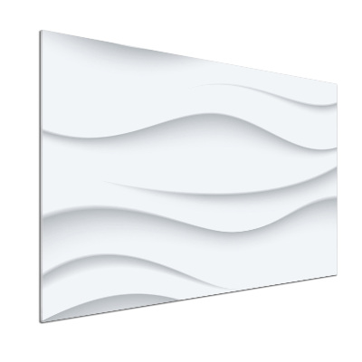 Glass splashback Wave abstraction