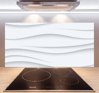 Glass splashback Wave abstraction