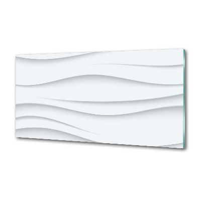 Glass splashback Wave abstraction