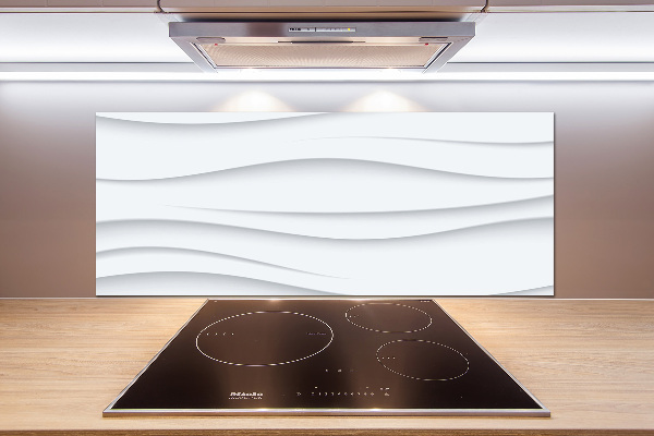 Glass splashback Wave abstraction