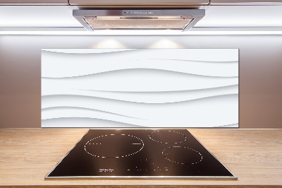 Glass splashback Wave abstraction