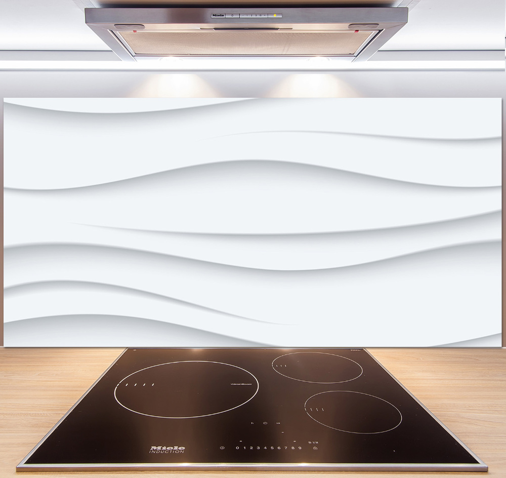 Glass splashback Wave abstraction