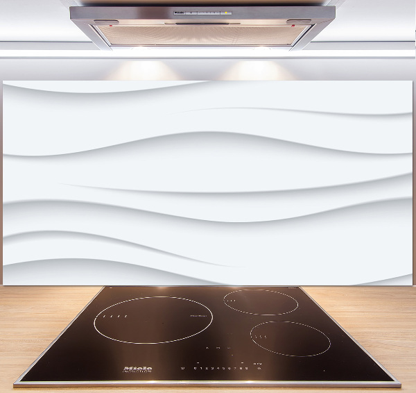 Glass splashback Wave abstraction