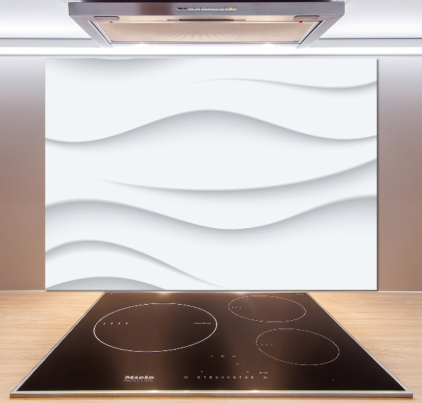 Glass splashback Wave abstraction