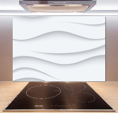 Glass splashback Wave abstraction