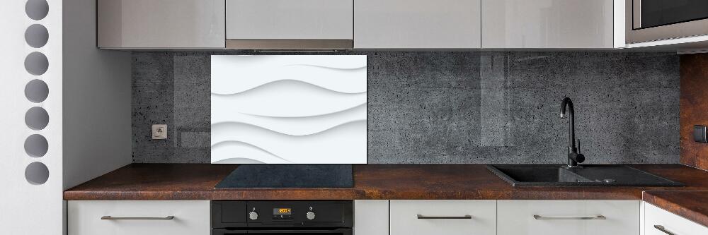 Glass splashback Wave abstraction