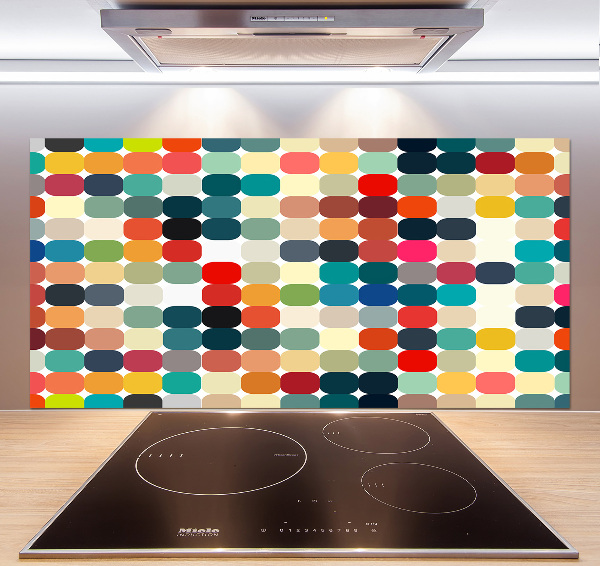 Kitchen wall panels Geometric background