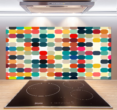 Kitchen wall panels Geometric background