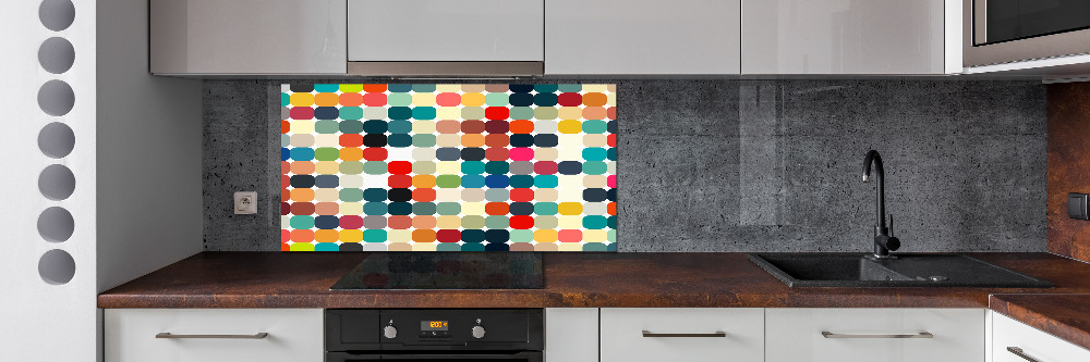 Kitchen wall panels Geometric background