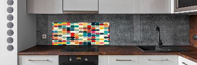 Kitchen wall panels Geometric background