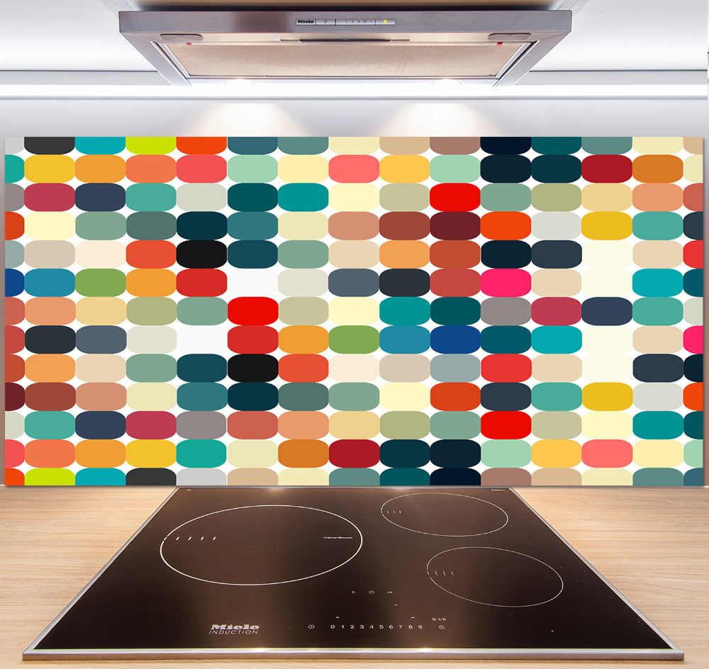 Kitchen wall panels Geometric background