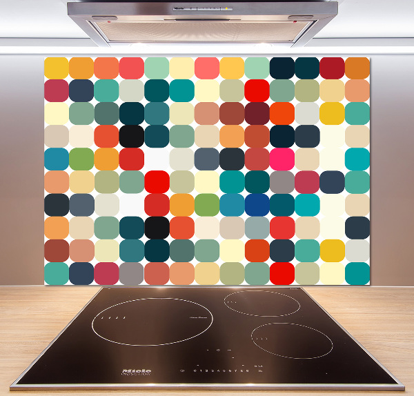 Kitchen wall panels Geometric background