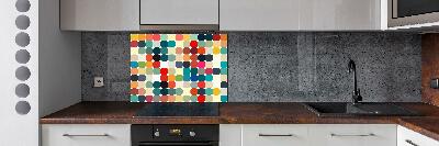 Kitchen wall panels Geometric background