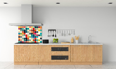 Kitchen wall panels Geometric background