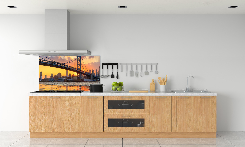 Cooker splashback Philadelphia bridge