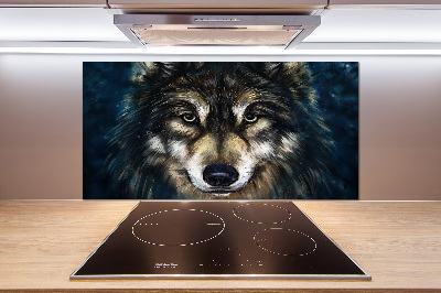 Kitchen splashback Wolves