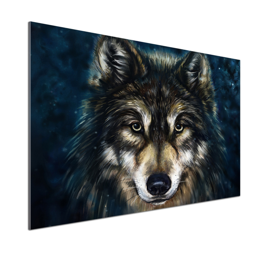 Kitchen splashback Wolves