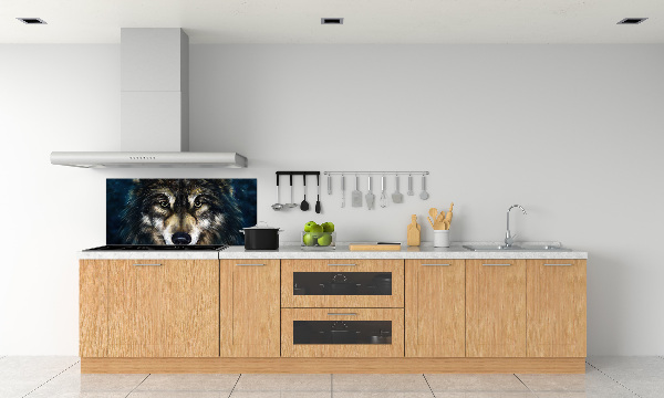 Kitchen splashback Wolves