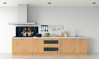 Kitchen splashback Wolves