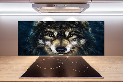 Kitchen splashback Wolves