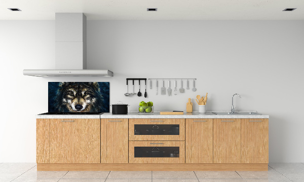 Kitchen splashback Wolves