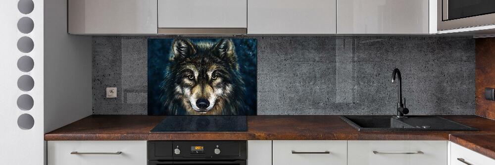 Kitchen splashback Wolves