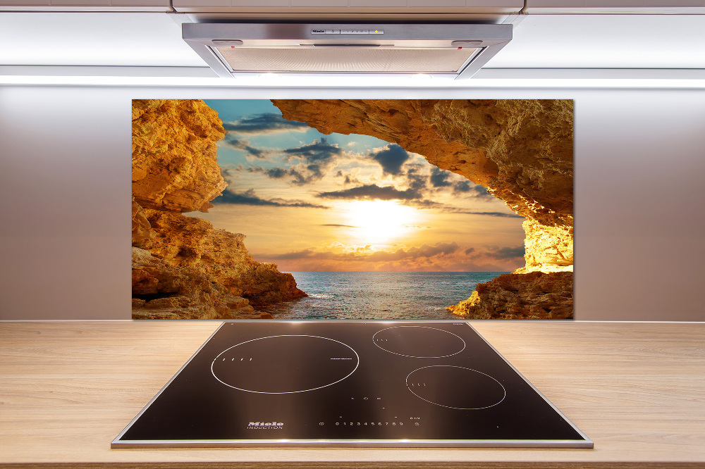 Cooker splashback Grotto by the sea