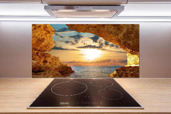 Cooker splashback Grotto by the sea