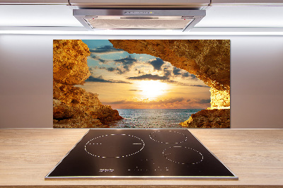 Cooker splashback Grotto by the sea