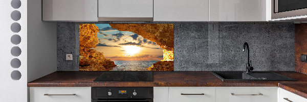 Cooker splashback Grotto by the sea