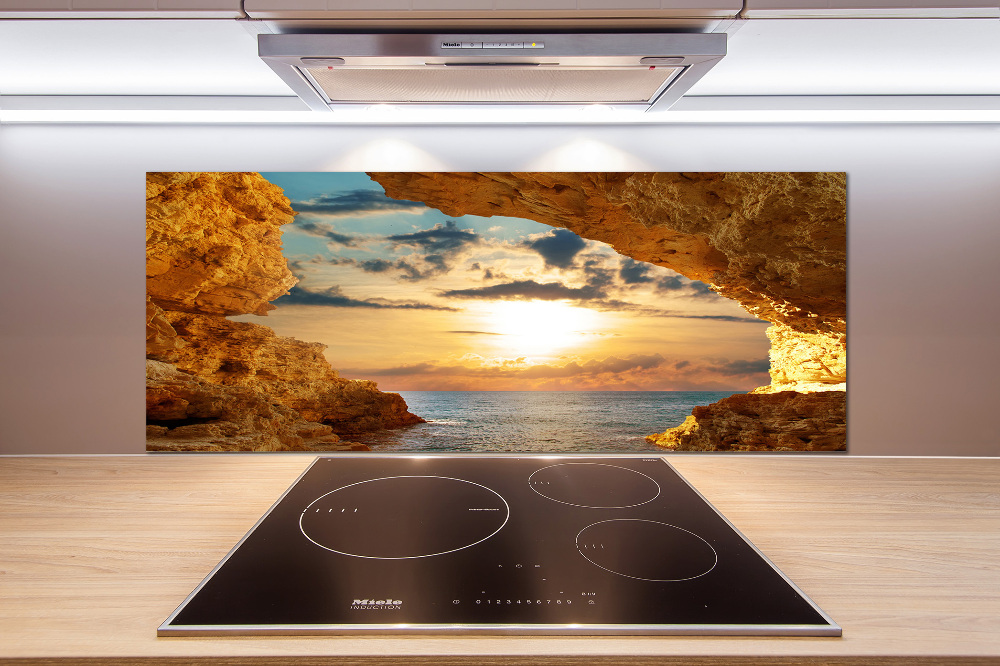 Cooker splashback Grotto by the sea