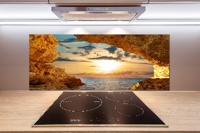 Cooker splashback Grotto by the sea