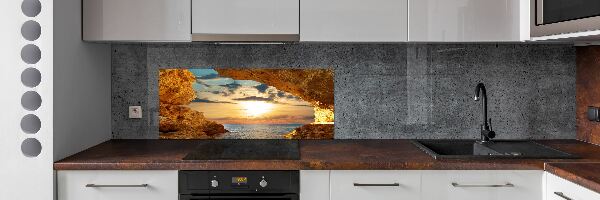 Cooker splashback Grotto by the sea