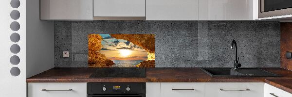 Cooker splashback Grotto by the sea