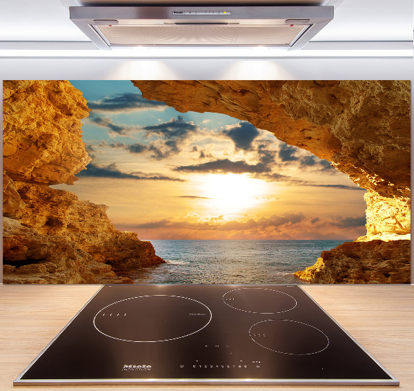 Cooker splashback Grotto by the sea