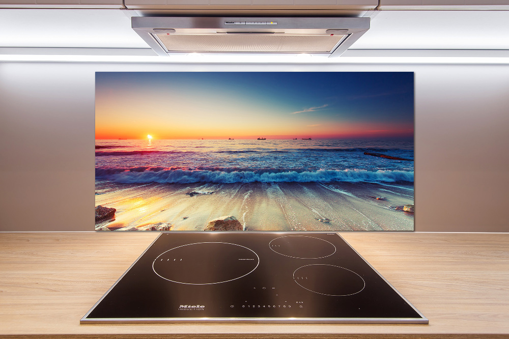 Cooker splashback Sunrise sea