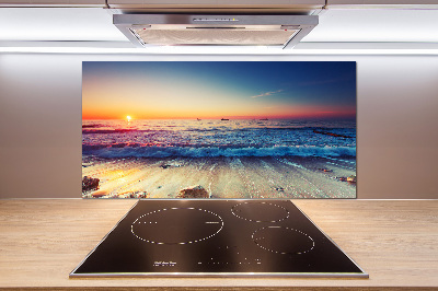 Cooker splashback Sunrise sea