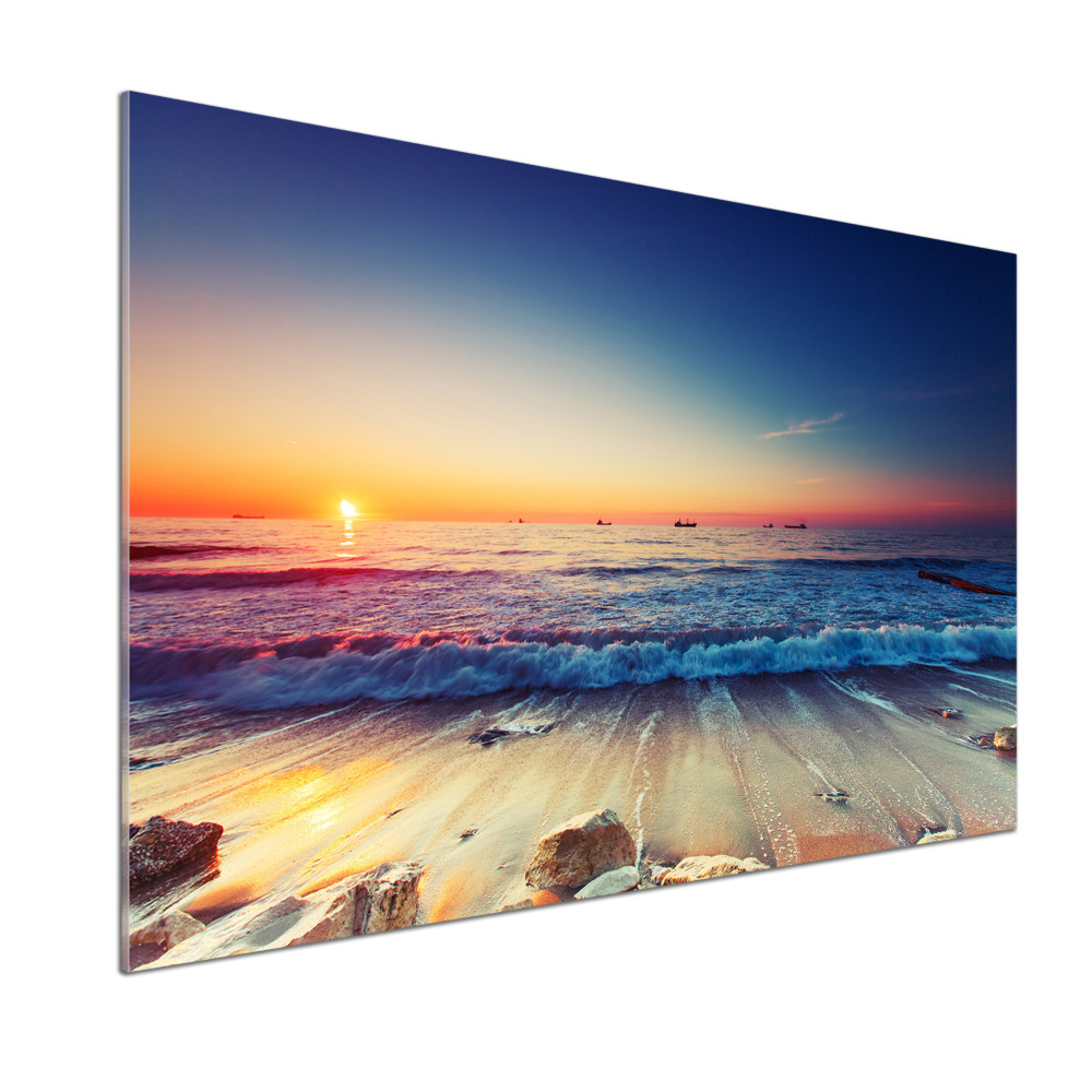 Cooker splashback Sunrise sea