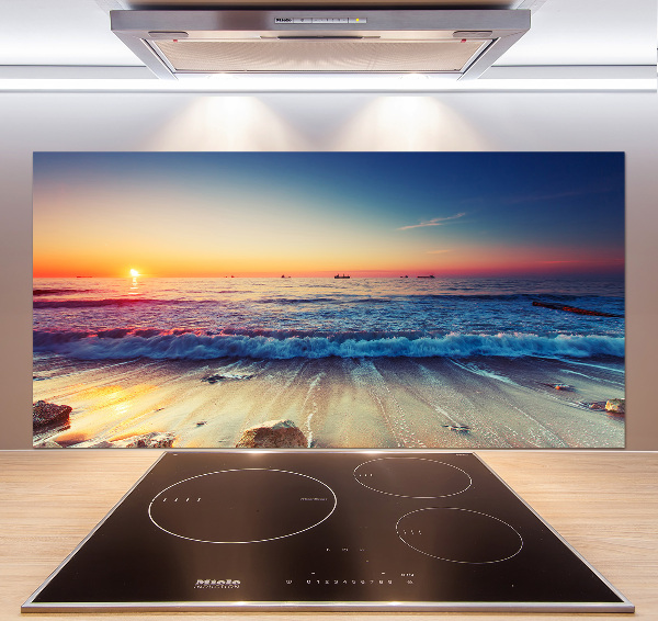 Cooker splashback Sunrise sea