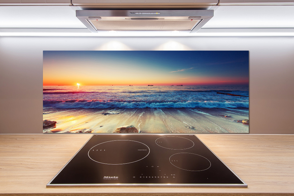 Cooker splashback Sunrise sea