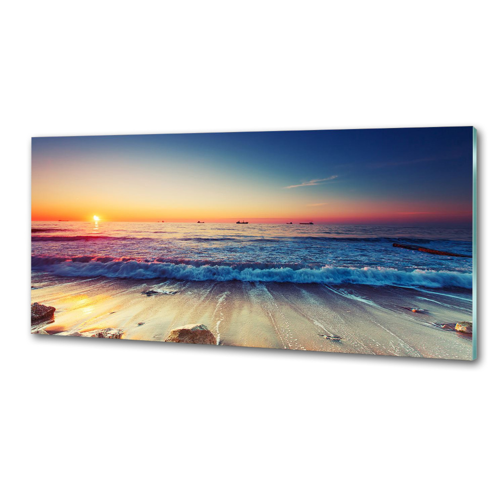 Cooker splashback Sunrise sea