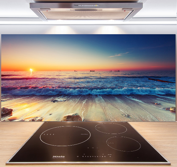 Cooker splashback Sunrise sea