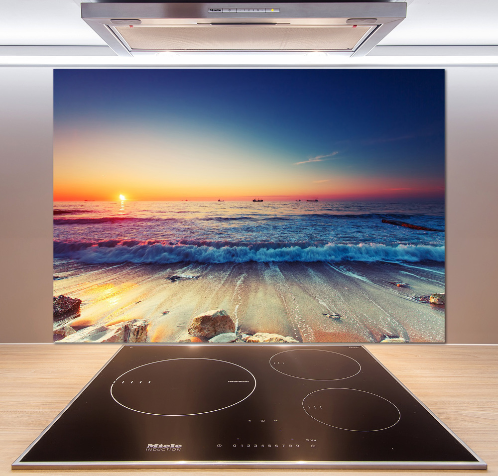 Cooker splashback Sunrise sea