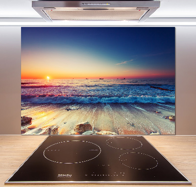 Cooker splashback Sunrise sea