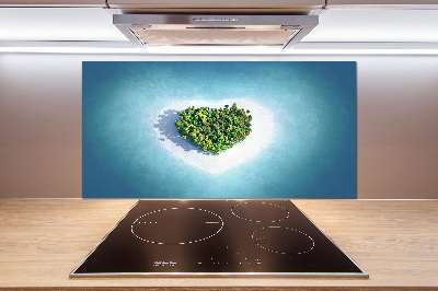 Cooker splashback Island