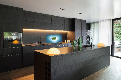 Cooker splashback Island