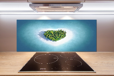 Cooker splashback Island