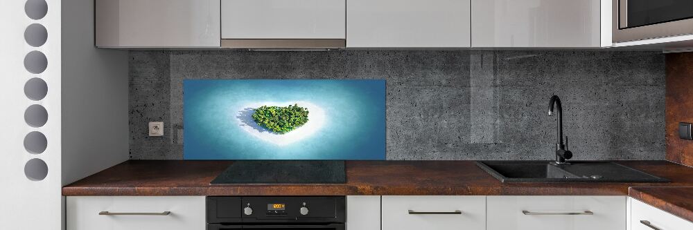 Cooker splashback Island