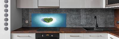 Cooker splashback Island